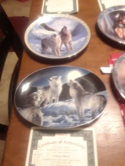 Vintage Porcelain Plates with Certification
