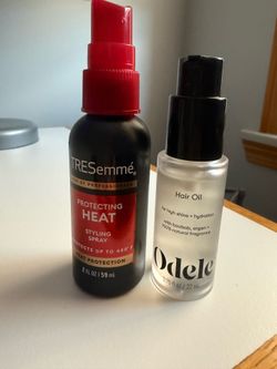 Tresemme heat spray & Odele hair oil