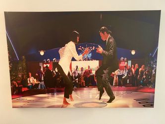 PULP FICTION ICONIC DANCE SCENE ON CANVAS!!!