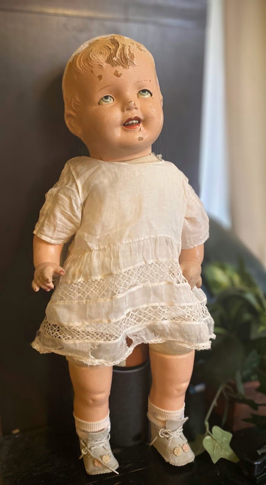 1940s Composition Doll With Soundbox