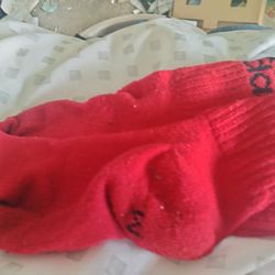 Boys Adidas Red Socks