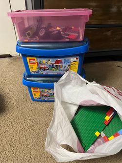 Lego Bins full of Lego parts