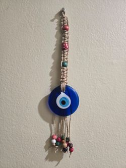 Glass Evil Eye Wall Hanging
