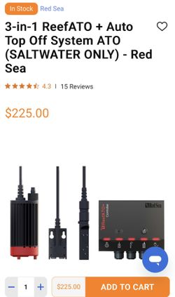 Red Sea ATO Auto Top Off Saltwater Aquarium Fishtank