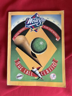 1998 OFFICIAL MLB WORLD SERIES PROGRAM NY YANKEES VS SAN DIEGO PADRES