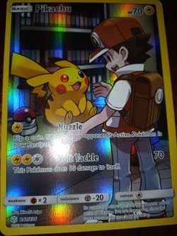 Pokemon cards. Full art pikachu.