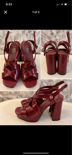 GBG Platform Block Heel Sandals