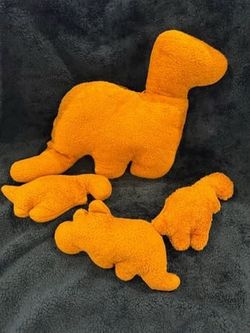 Dino Nugget Plush Toy Set – Large Dinosaur with 3 Baby Dino Plush