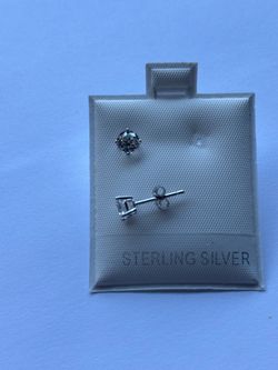 925 VVS Moissanite Cluster Earrings Silver
