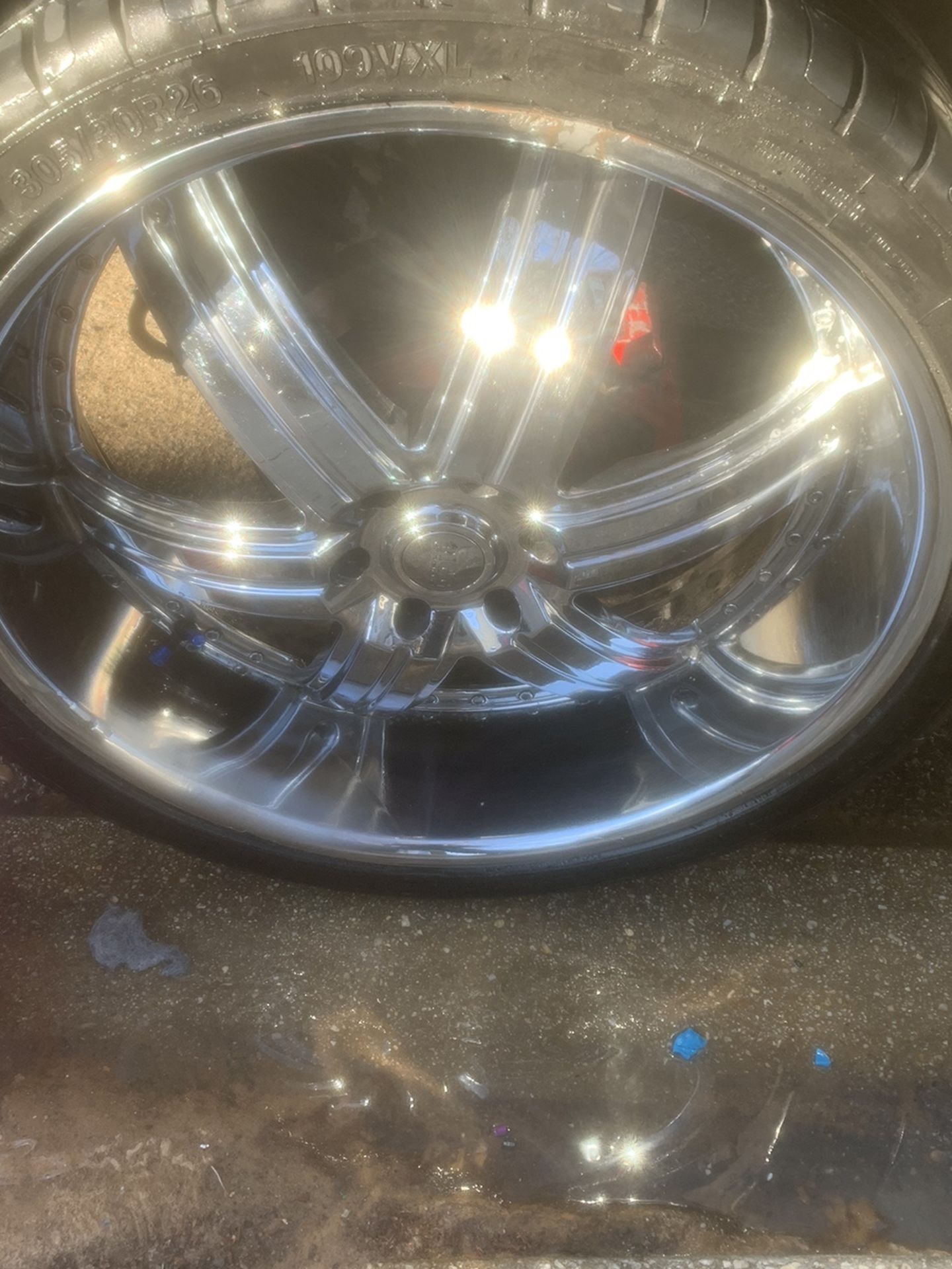 (2) 26 Inch Rim And Tire 6-lug