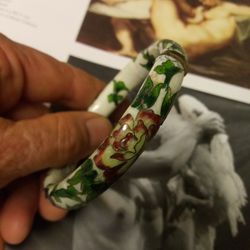 Vintage Cloisonne Bangle Bracelet