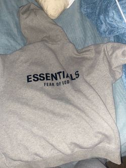 Gray essenital hoodie