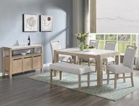Solid Marble Dining Table Set and Chairs ( Modern Home Furniture)