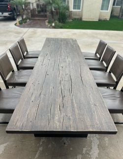 Dinning set for 10 people with 8 chairs