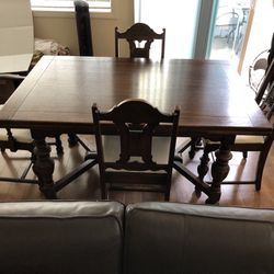 Antique Dinning Table Draw Leaf