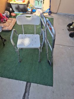 Medical Shower Chair with Folding Walker