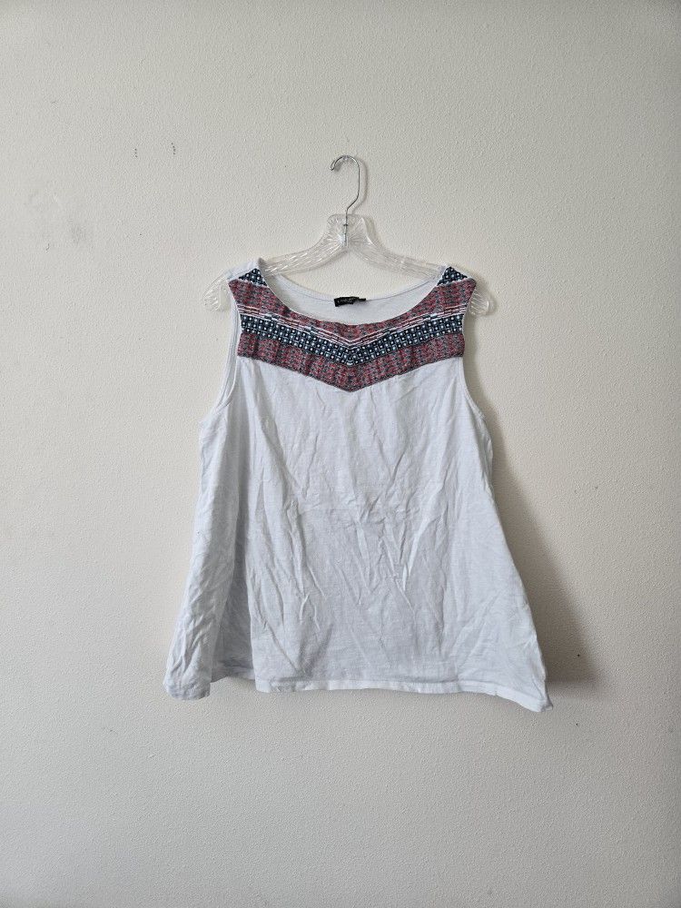 Embroidered Tank Top