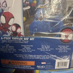 Spider And Friends Toddler 4pc Sheets NEW