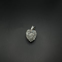 : 14K Gold Diamond Heart Pendant – 4.70g, 2.80ct Diamonds
