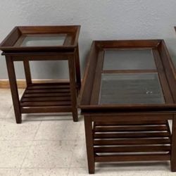 Black Coffee Table And End Table