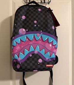 Sprayground Shark Mouth Checkered Backpack