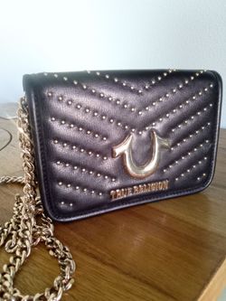 True Religion (Black Studded) Crossbody Bag