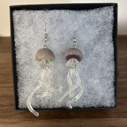 Glow in the Dark Jellyfish Earrings 