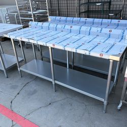 Stainless Steel Top Work Table 24” x 72”