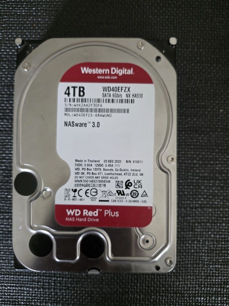 4TB Western Digital NAS Red Plus