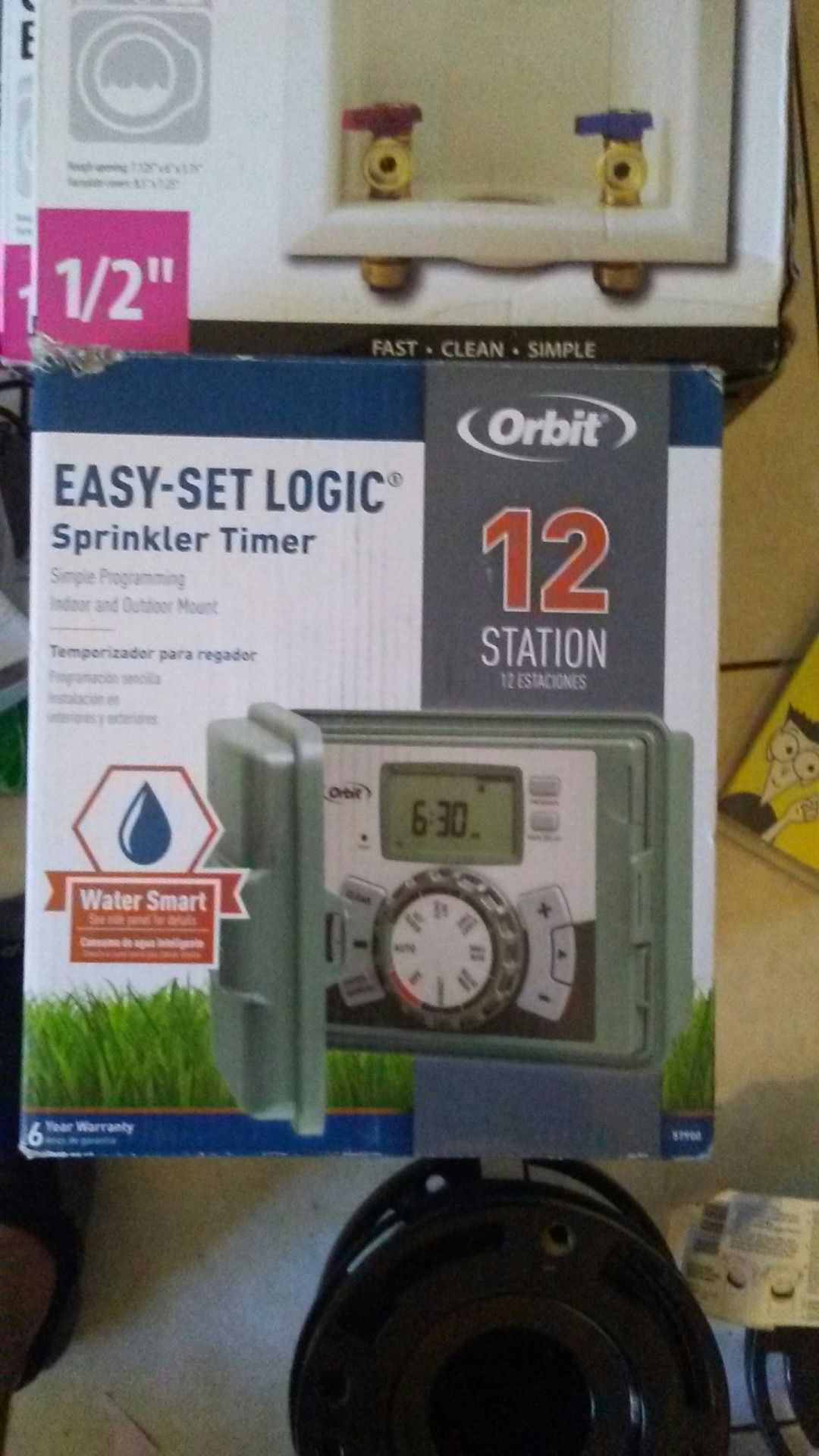 Easy set logic sprinkler timer