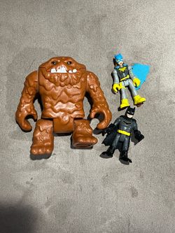 Imaginext DC Super Friends Clayface & Batgirl & Batman Figures