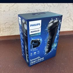 One New Black Philips Norelco - Series 3000 Rechargeable Wet/Dry Electric Shaver