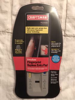 Craftsman fingerprint reader garage keypad