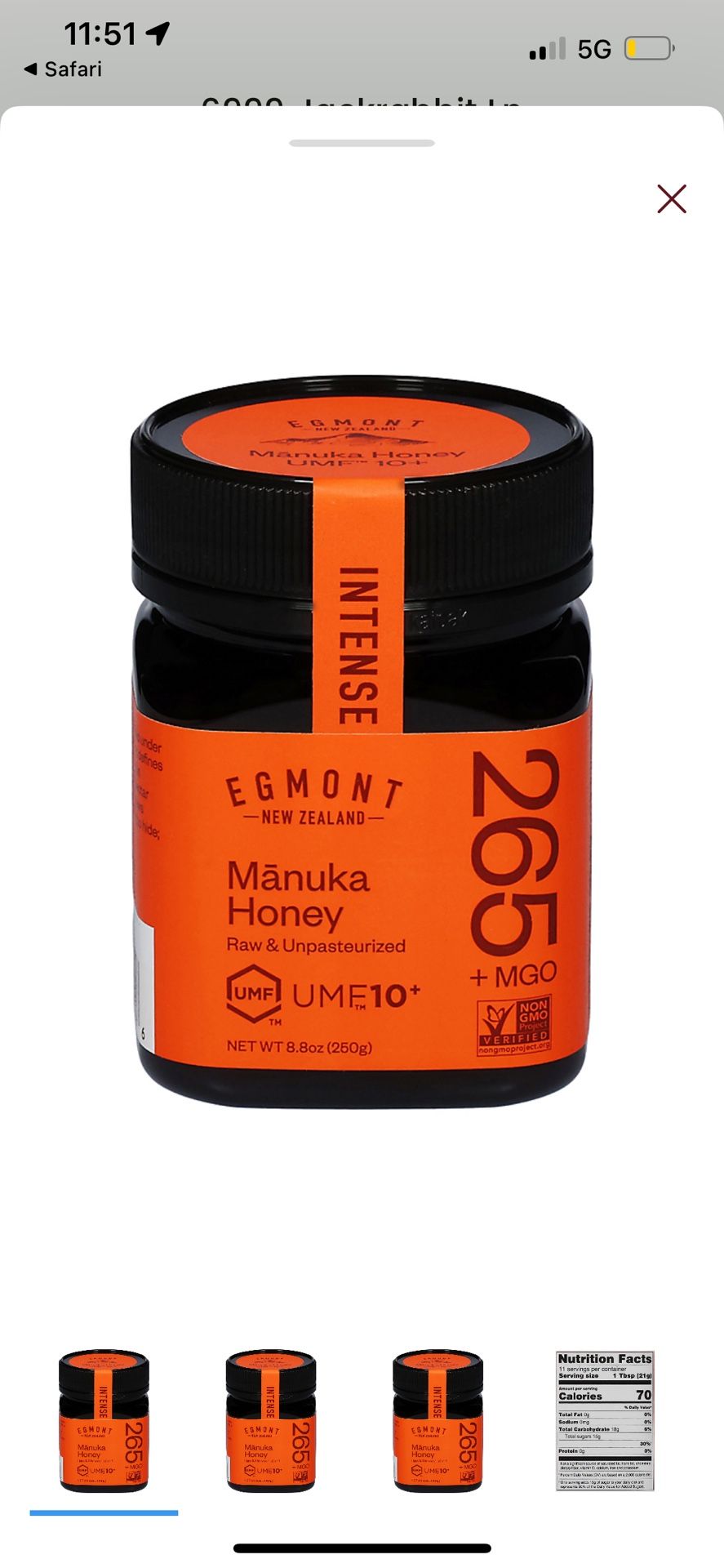 Egmont Manuka Honey