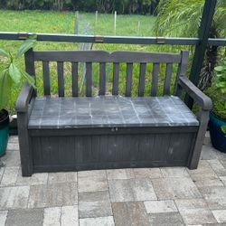 Outdoor Storage Bench 