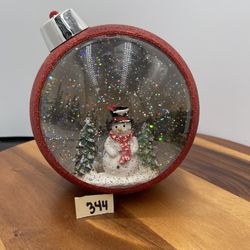Large Ornament Snow Globe