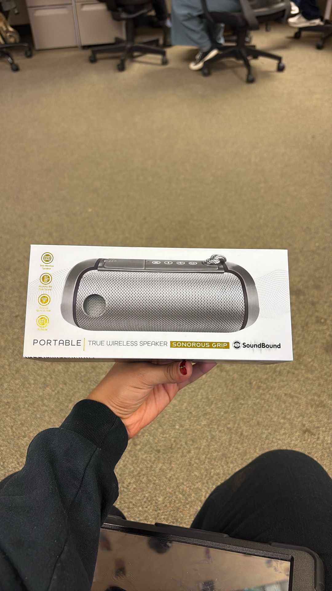 New SoundBound Black Bluetooth Speaker