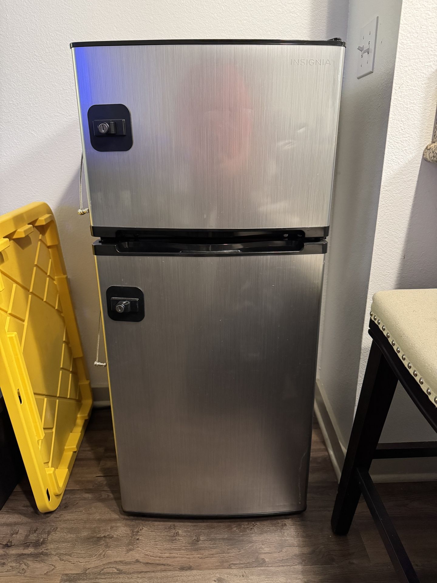 Mini Fridge And Freezer. - $75