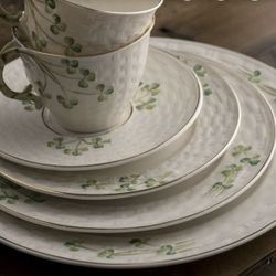 Beleek 50 Piece Fine Shamrock China From Ireland!