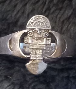 18k white and yellow gold ring
