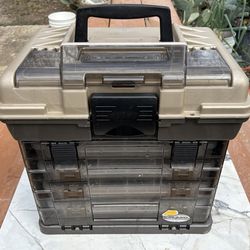 Tacklebox loaded with fishing tackle