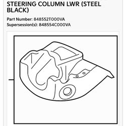 Shroud-steering column lwr