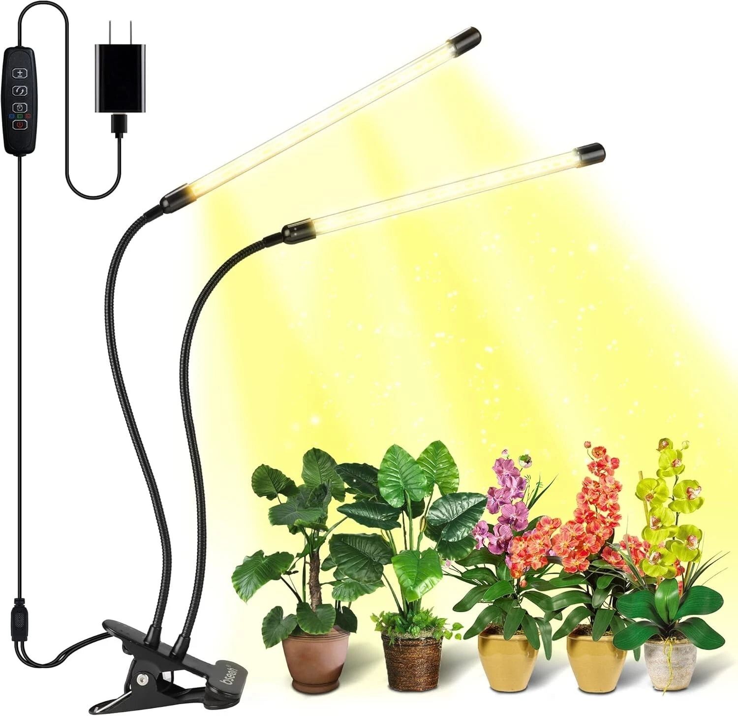 Grow Light Plant Lights for Indoor Plants, Full Spectrum Plant Grow 2 Tubes