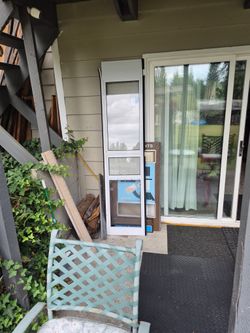 large dog door for slider