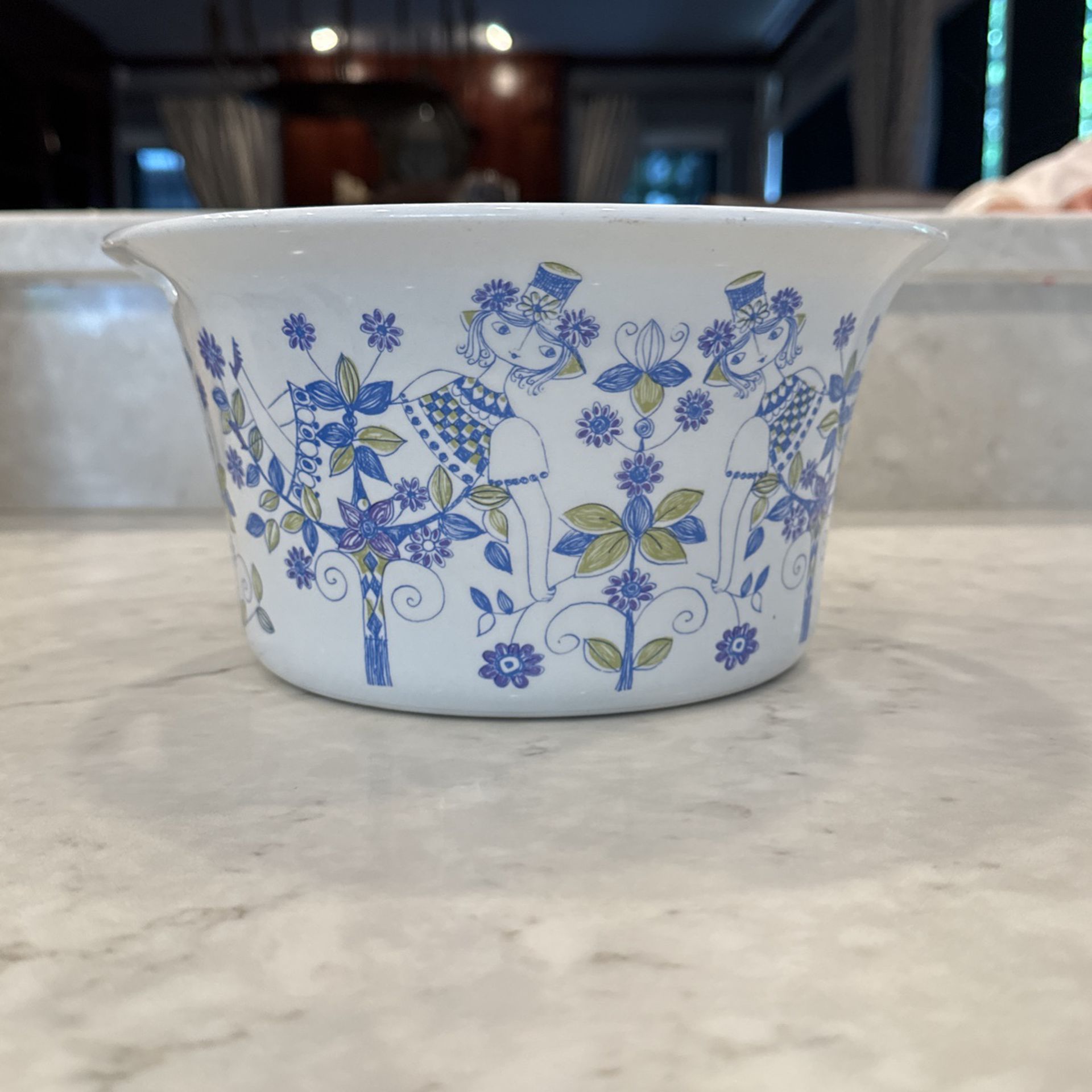 Norwegian- Popover Ceramic Bowl - Handpainted