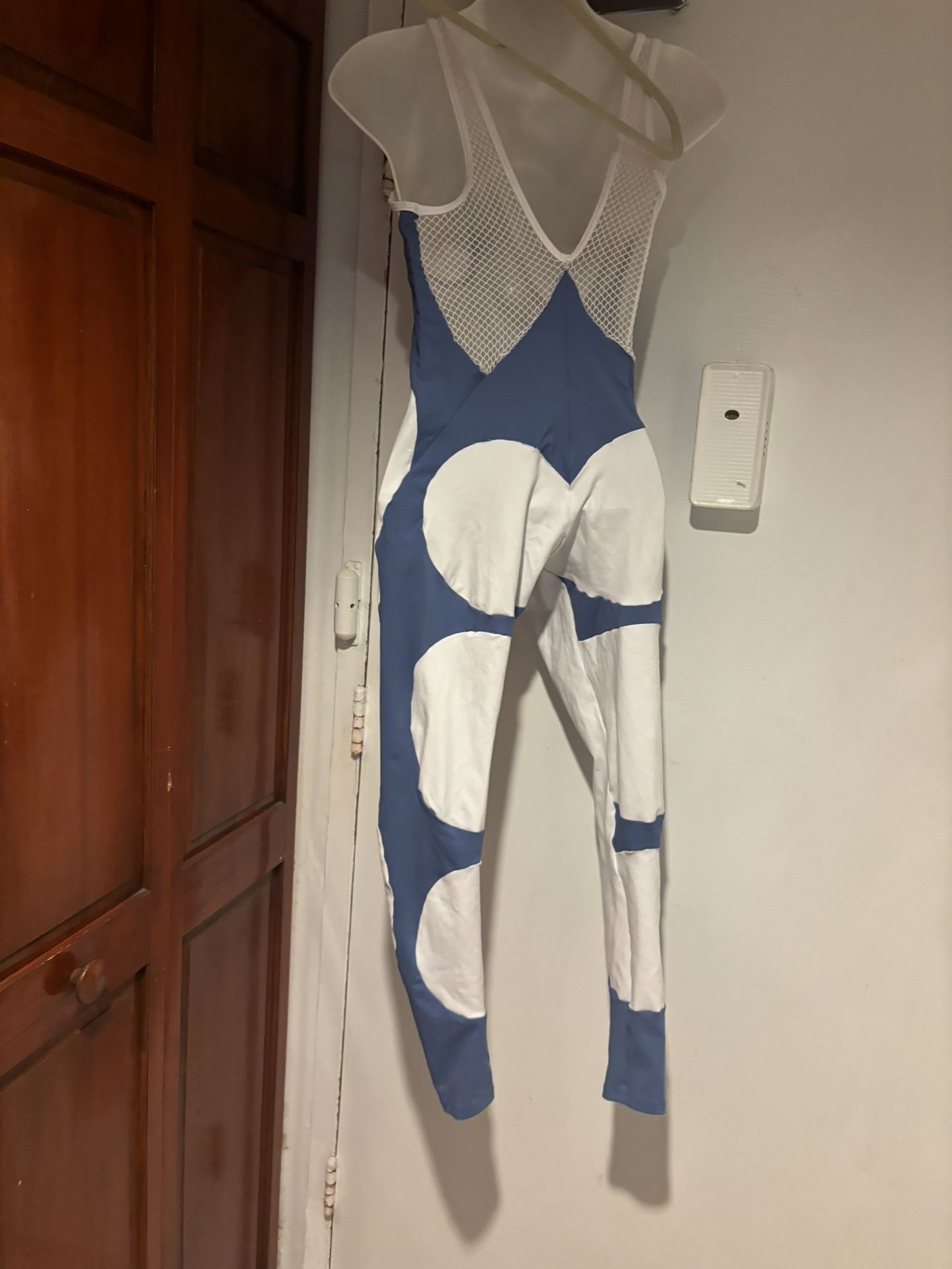 Dynamite colorblock Fitness Jumpsuit one piece catsuit cicle fishnet cleavage