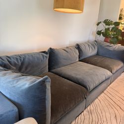 Crate And Barrel Custom Color Sofa