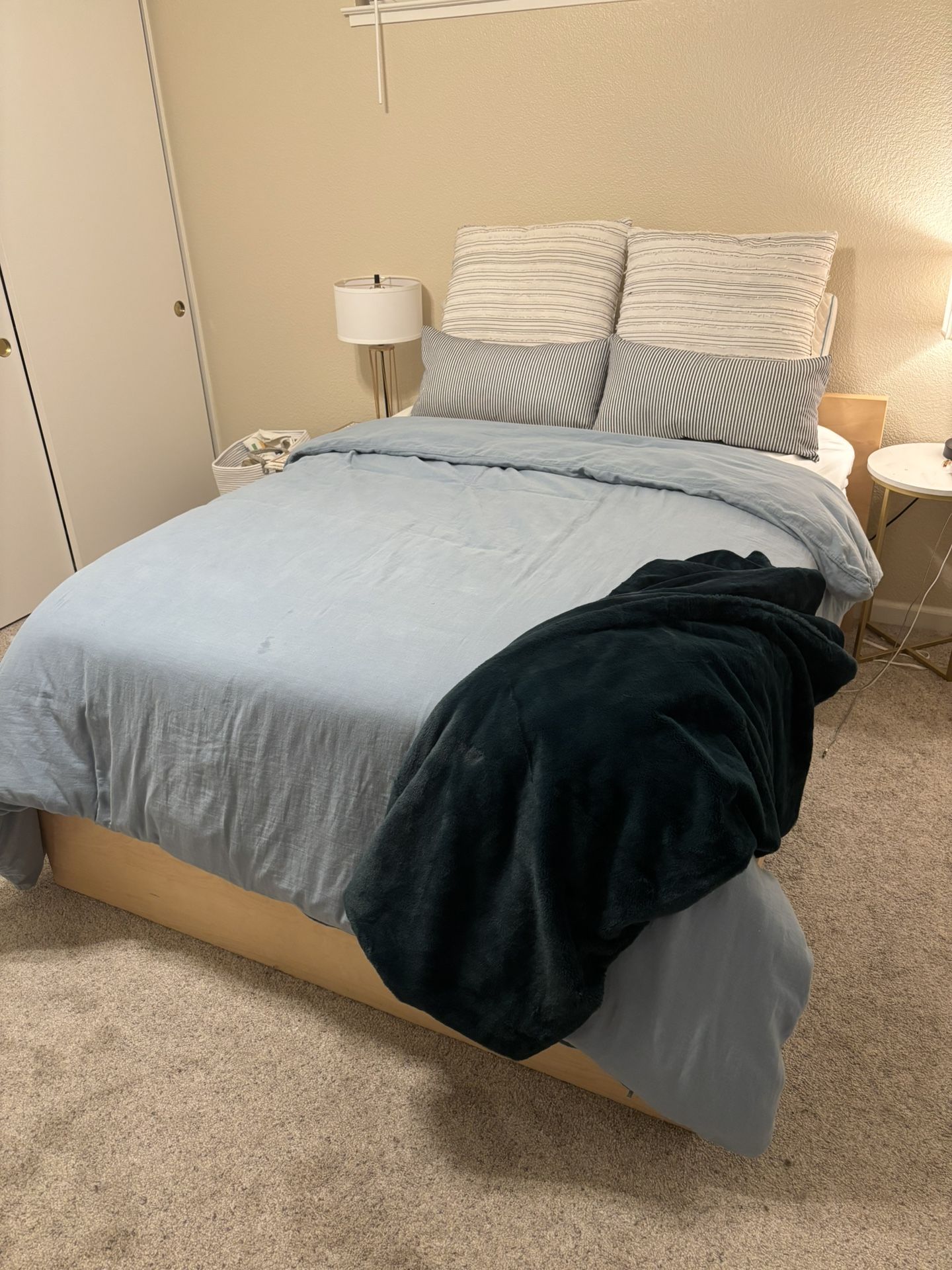 Full Size Bed Frame & Mattress Set