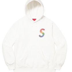 Supreme Swarovski S Logo Hooded Sweatshirt White Size Large Order Confirmed 