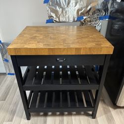 Kitchen Island Oak Table IKEA VADHOLMA